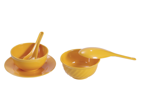 BỘ CHÉN CB 04, CO 02 MÀU VÀNG